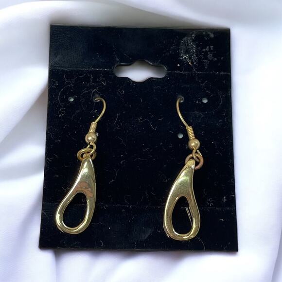 Vintage 90s Grunge Punk Preppy Two-Tone Choker Necklace and Earrings Jewelry Set - Picture 3 of 6